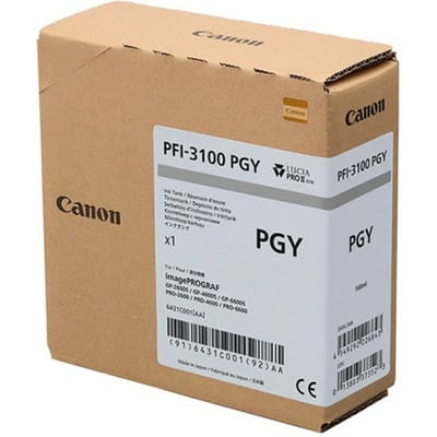 Canon PFI-3100PGY inktcartridge 1 stuk(s) Origineel Foto grijs