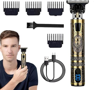 Professionele Tondeuse - Elektrische Trimmer - Nauwkeurige Contouren - Zero-Gap Precisie - 4 Kammen - Zwart