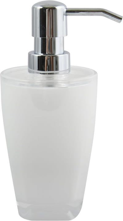Zeepdispenser Tafelmodel Acryl Wit - Ruime Badkamer Accessoire