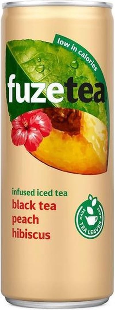 Tray Fuze Tea Black tea peach hibiscus - 24x33cl