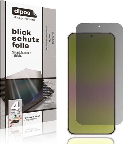 dipos – Matte Privacy Screenprotector geschikt voor Huawei Pura 90 Pro | Anti-Spy Beschermfolie