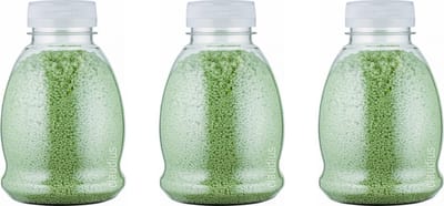 Badkaviaar Eucalyptus - 225 gram - Fles met transparante dop - set van 3 stuks - bad parels voor in bad