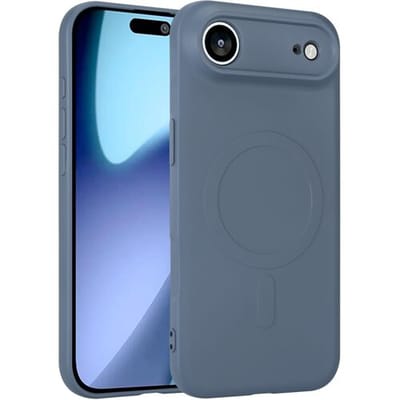 ShieldCase siliconen Magneet back cover geschikt voor iPhone Air (grijs) – zacht hoesje met premium bescherming, perfecte pasvorm en stijlvol design