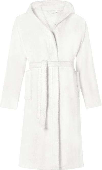 Ladeheid Heren Badjas met Capuchon - 100% Katoen - Wasmachine bestendig - Badstof - Wit - S - LA-LA40-192-DG