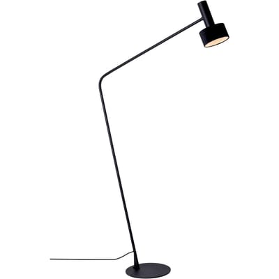 Viokef Vloerlamp Arietta met fluwelen kap, zwart