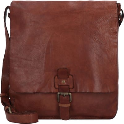 HAROLD'S Leren Schoudertas Submarine Messengerbag Upend Cognac Bruine