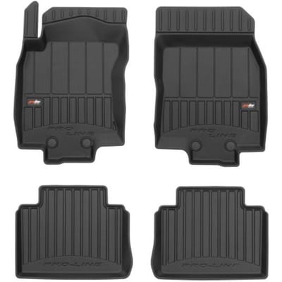 Frogum No.77 - Automatten set - Geschikt voor Nissan X-Trail III (T32) 2017-2021 - 3D TPE Rubber - 4-delig - Hoogte 6cm - Zwart