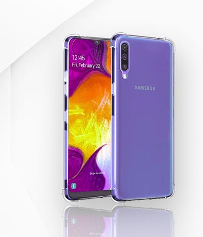 AziLine Shockproof Case Geschikt voor Samsung Galaxy A50 - Transparante Luxe A50 Bescherming Hoesje - Maximaal Stevig en Premium Kwaliteit geschikt voor Samsung Galaxy A50
