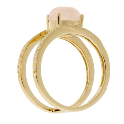 Orphelia Dames 925 Sterling Zilveren Ring - Goud ZR-7122/G