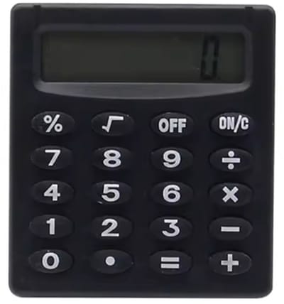 Rekenmachine 2x - Zakrekenmachine, Pocket Calculator – Mini Rekenmachine – Kleine Calculator met LCD-scherm – Compact & Draagbaar