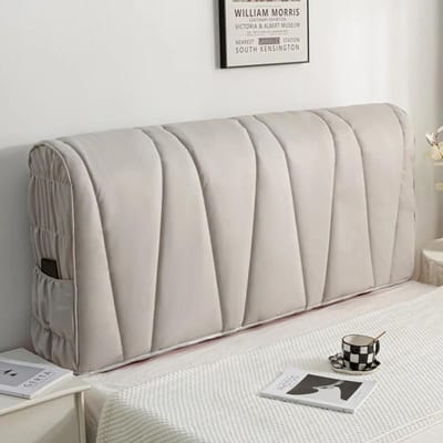 Luxe Technische Stof Hoofdbordhoes All-inclusive Verdikken Quilt Bedhoofdbeschermer Nachtkastje Stofbeschermhoes W140xH70cm