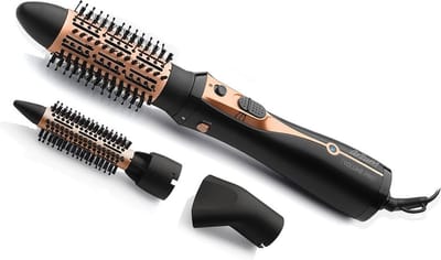 Arzum Volume Pro Hot Air Styler AR5063-0100 | Zwart/koper - 1200W - Keramische borstels - Ionen technologie - Cool shot functie