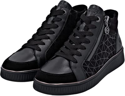 Hoge sneakers van Goatsuede-leer