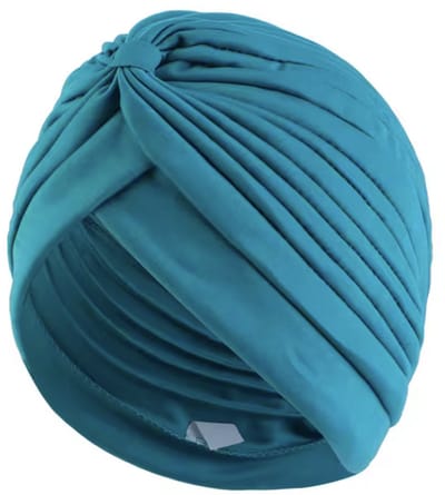 Tulband - Dames hoofdwrap - Hoofdwrap - Slaapmuts - Hoofddoek - Hoofdband - Cyaan - Damesmuts - Muts - Chemo muts