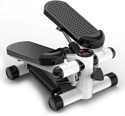 Hydraulische Stepper - Mini Trainer - Thuis Fitness - Dubbele Cilinder - Tot 120kg - Zwart