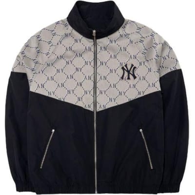 MLB New York Yankees Letterman Jas Herfst Unisex Jassen Zwart 3AWJM0221-50BGS XS gray
