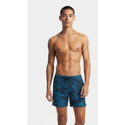 Arena Men's  Evo Beach Short Ao Black-turquoise-multi Maat: S | Zwembroeken Outlet | Heren | Blauw