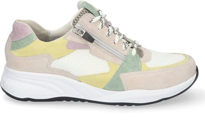 Durea - 6295 H - Lage sneakersDames sneakers - Kleur: Wit/beige - Maat: 42