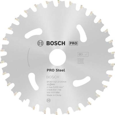 Bosch Accessories Bosch Power Tools 2608837746 Cirkelzaagblad 136 x 20 mm Aantal tanden: 30 1 stuk(s)