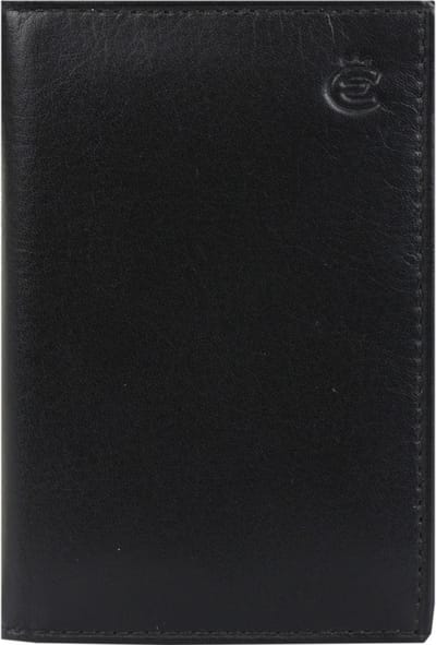 Esquire Eco Business Card Case Leer 7,5 cm - 1 Sleuven - black