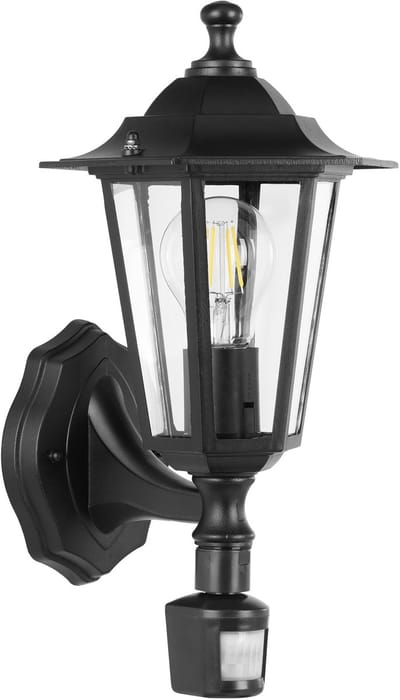 EGLO Laterna 4 Wandlamp - Voor buiten - Bewegingssensor - Zwart