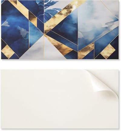 Zelfklevend vinylpaneel, perfect voor moderne interieurs, 100x50 cm, geometrisch patroon in verschillende tinten.
