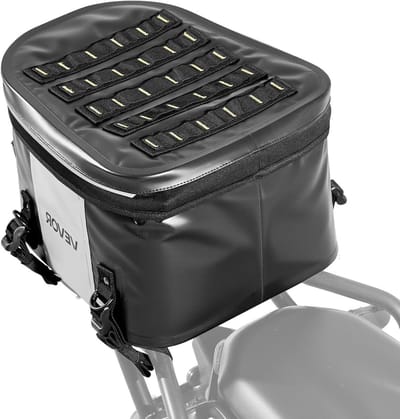 Motorfiets achtertas - Zadeltas bagagetas - Motor reizen - Waterdichte stof - 28 liter - Zwart