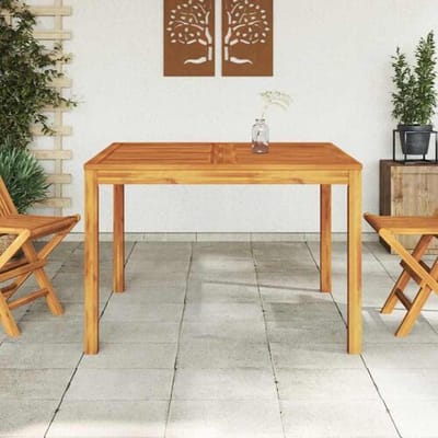 vidaXL - Tuintafel - 110x110x75 - cm - massief - acaciahout
