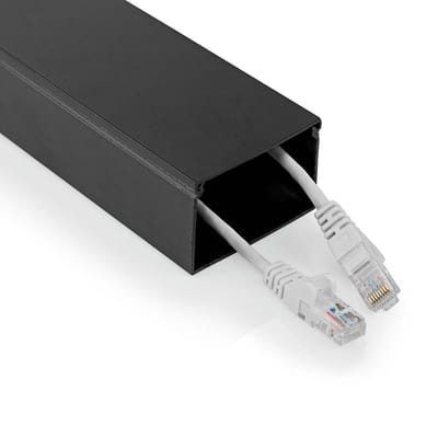 Nedis Kabelmanagement - Buis - 1 Stuks - Maximale kabeldikte: 40 mm - Aluminium - Zwart