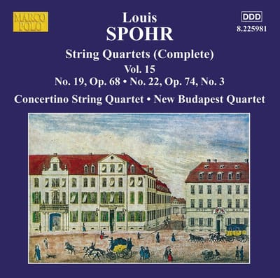 New Budapest Quartet - Spohr: String Quartets (Complete) Vol. 15 No. 19, Op. 68 | No. 22, Op. 74, No. 3 (CD)