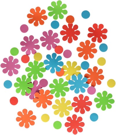 Rayher Knutselen/Hobby Crepla bloemen - zelfklevend - foam - 40x stuks - Plak bloemen