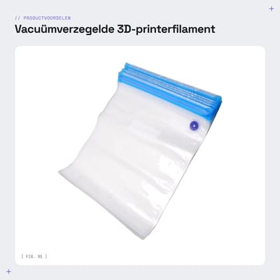 Dailygoods- 3D-printerfilament - vacuümverzegelde zakken - opbergzak - flexibel - 20 stuks - 34 cm x 30 cm opslagcapaciteit