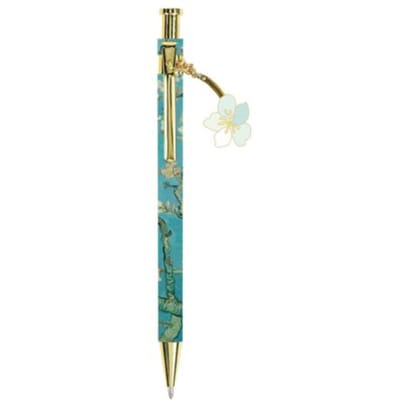 Bien moves balpen met hanger, vincent van gogh collection - almond blossom