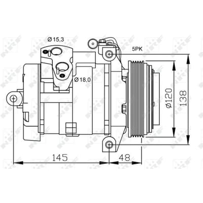 Compressor airconditioning NRF 32470