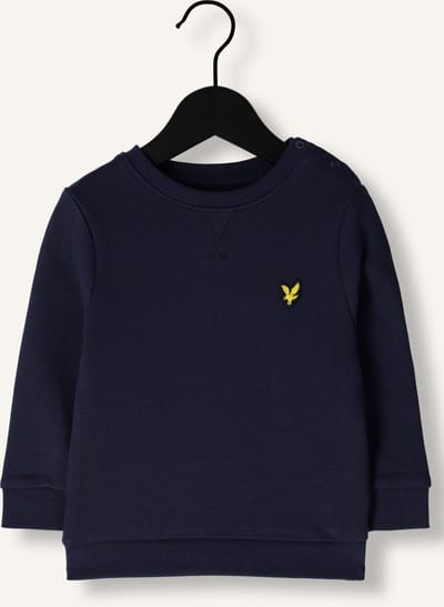 Lyle & Scott Plain Crew Neck Sweatshirt Truien & Vesten Unisex - Sweater - Hoodie - Vest- Donkerblauw - Maat 92/98