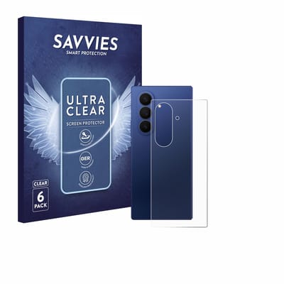 Savvies - Screenprotector voor Samsung Galaxy Z Fold 7 (Achterkant) - Folie Beschermfolie transparant 6 Stuks