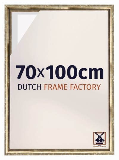Baklijst 70x100 cm - Goud Antiek - Geschikt voor Canvasdoek - MDF Baklijst Lausanne
