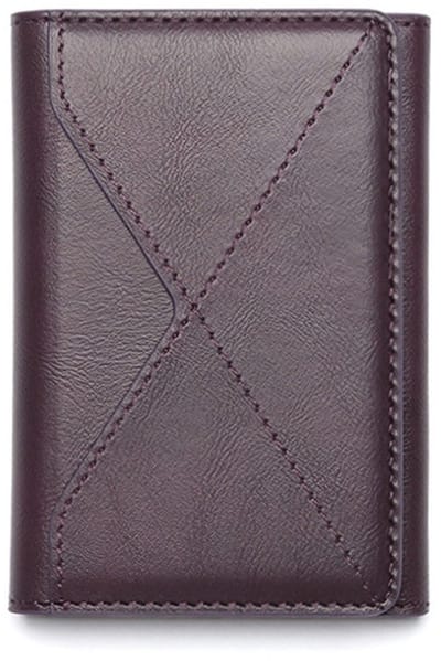 Magnetische Kaarthouder geschikt voor iPhone Magsafe - 6 Pasjes - Verstelbare Wallet Card Holder Standaard - Pasjeshouder - voor iPhone 12 / 13 / 14 / 15 / 16 / 17 / PRO / PRO MAX - paars