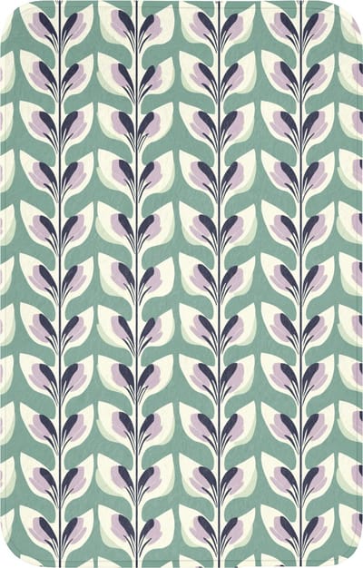 WC mat 50x80 cm - Antislip - Retro - Modern - Groen - Toiletmat - Vloermat - Douchemat - Toilet tapijt - Toiletmatten