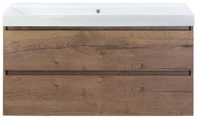 Maxx XL Badmeubelset 120 cm - Tabacco - Wastafel Just Enkel Zonder Kraangat