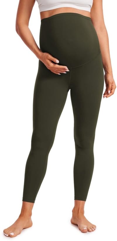 Zwangerschapslegging - Over Bump Leggings - Zacht en Comfortabel - 25 Inch - Ideaal voor Yoga en Sport - Ondersteuning voor de Buik - Voo...