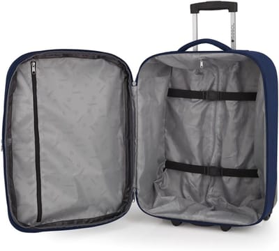 Handbagage Koffer - Reiskoffer Zacht - Vliegreis - Uitbreidbaar - 44 x 27 x 55 cm - Blauw