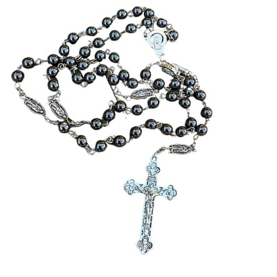 Ketting obsidiaan -zwart -Rozenkrans - Charme Bijoux