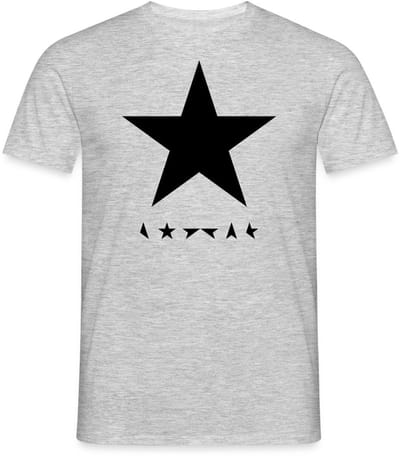 David Bowie Blackstar Album Cover T-Shirt Heren
