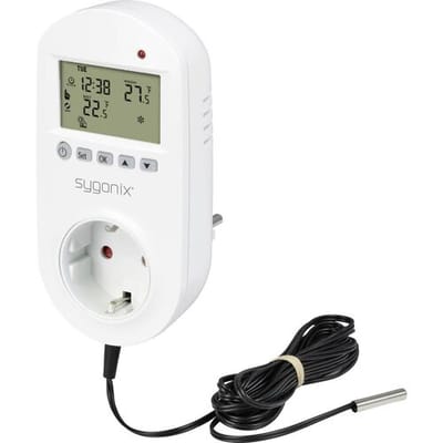 Sygonix SY-6824098 Universele thermostaat Montagewijze: Tussenstekker Weekprogramma 1 stuk(s)