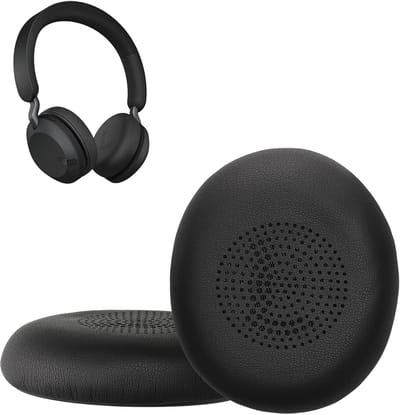 kwmobile 2x oorkussens geschikt voor Jabra Jabra Elite 45h / Evolve2 65 / Evolve2 40 - Earpads voor koptelefoon in zwart