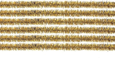 Chenilledraad - 20x - goud - 50 cm - hobby/knutsel materialen