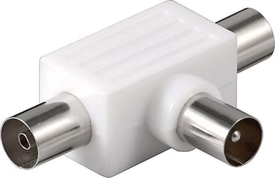 Radio splitter met 2 uitgangen (plastic)
