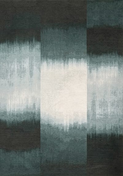 Wasbaar Binnen & Buiten Vloerkleed - 80 x 150 cm - Louis De Poortere Sendai Deep Water - Laagpolig Tapijt - Gerecycled PET - Made in Belgium - Circulair