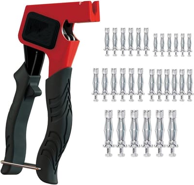 Set van Montagetangen voor Holle Ruimte Pluggen met 30 Stuks M4, M5, M6 Pluggen en Schroeven voor Bevestiging en Installatie